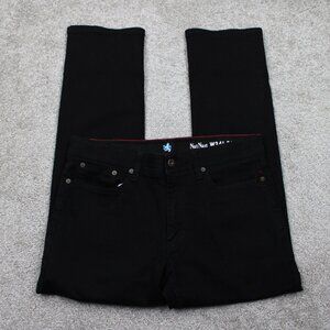 Nat Nast Chino Pants Mens 34x30 Black Cotton/Poly Stretch 5-Pocket Straight Leg